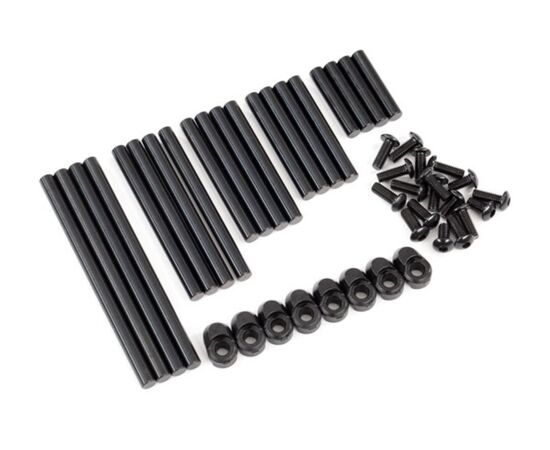 LEM8940X-Suspension pin set, complete (hardene d steel), 4x64mm (4), 4x22mm (4), 4x3 8mm (4), 4x33mm (4), 4x4