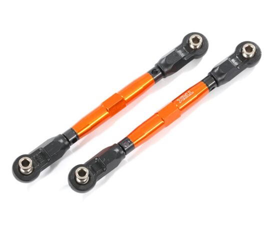 LEM8948A-Toe links, front (TUBES orange-anodiz ed, 7075-T6 aluminum, stronger than t itanium) (88mm) (2)/ rod