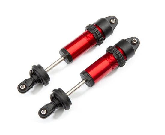 LEM8961R-Shocks, GT-Maxx, aluminum (red-anodiz ed) (fully assembled w/o springs) (2)