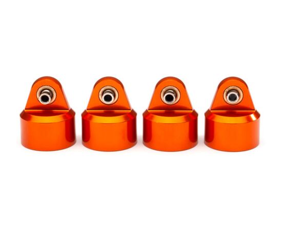 LEM8964T-Shock caps, aluminum (orange-anodized ), GT-Maxx shocks (4)