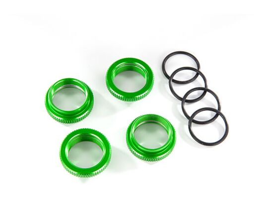 LEM8968G-Spring retainer (adjuster), green-ano dized aluminum, GT-Maxx shocks (4) (a ssembled with o-ring)