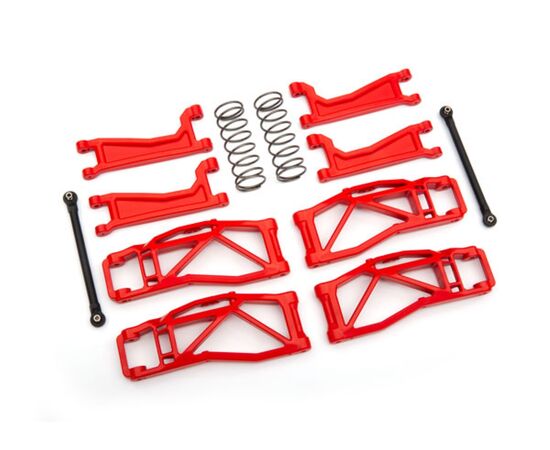 LEM8995R-Suspension kit, WideMaxx, red (includ es front &amp; rear suspension arms, fron t toe links, rear shock