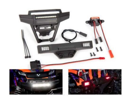 LEM9095-LED light set, complete (includes fro nt and rear bumpers with LED lights, 3-volt accessory power su