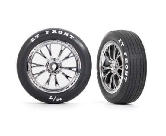 LEM9474R-Tires &amp; wheels, assembled, glued (Wel d chrome wheels, tires, foam inserts) (front) (2)
