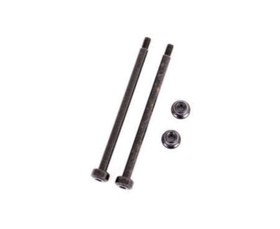 LEM9543-Suspension pins, outer, rear, 3.5x56. 7mm (hardened steel) (2)/ M3x0.5mm NL , flanged (2)