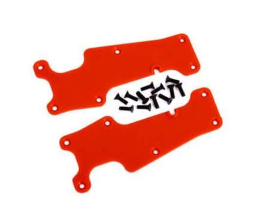 LEM9633R-Suspension arm covers, red, front (le ft and right)/ 2.5x8 CCS (12)