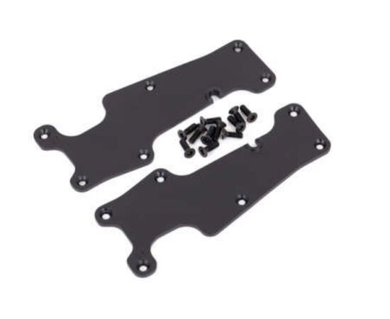 LEM9633-Suspension arm covers, black, front ( left and right)/ 2.5x8 CCS (12)