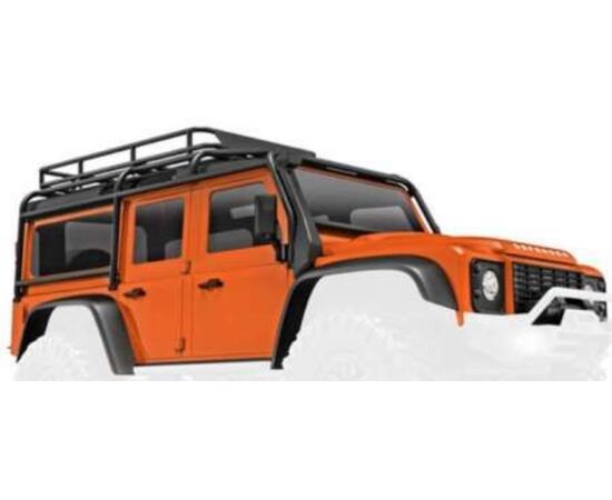 LEM9712O-Body, Land Rover Defender, complete, orange (includes grille, side mirrors , door handles, fender fl