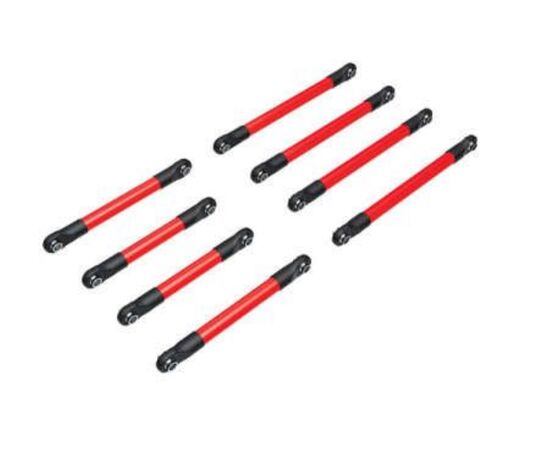 LEM9749R-Suspension link set, 6061-T6 aluminum (red-anodized) (includes 5x53mm fron t lower links (2), 5x46mm