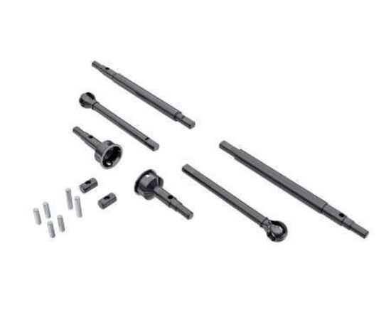 LEM9756-Axle shafts, front (2), rear (2)/ stu b axles, front (2) (hardened steel)/ 1.5x7.8mm pins (2)/ 1.5x6