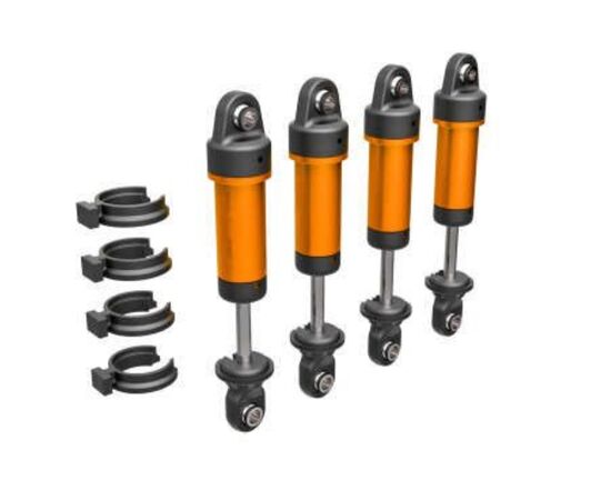 LEM9764O-Shocks, GTM, 6061-T6 aluminum (orange -anodized) (fully assembled w/o sprin gs) (4)