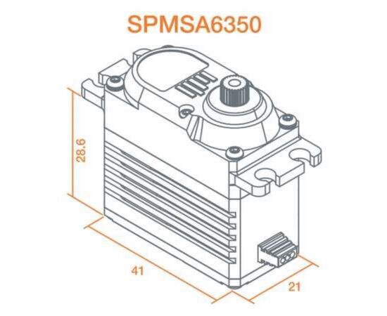 LEMSPMSA6350-SERVO A6350 Ultra Torque / High Speed Brushless HV Servo