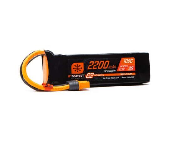 LEMSPMX223S100-SPMX223S100 2200mAh 3S 11.1V 100C Smart LiPo Battery G2 IC3