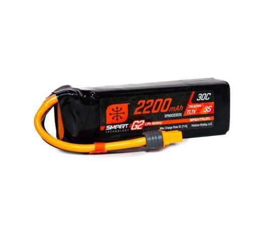 LEMSPMX223S30-SPMX223S30 2200mAh 3S 11.1V 30C Smart LiPo Battery G2 IC3