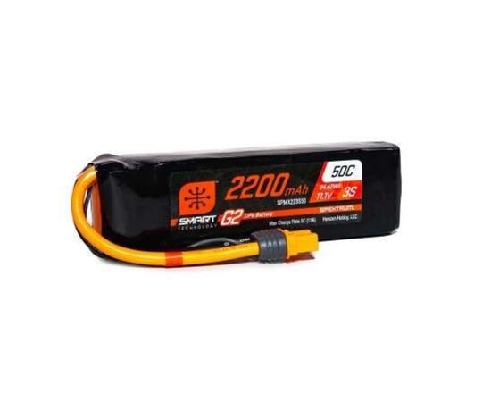 LEMSPMX223S50-SPMX223S50 2200mAh 3S 11.1V 50C Smart LiPo Battery G2 IC3