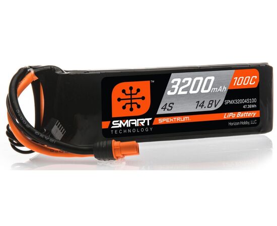 LEMSPMX32004S100-SPMX32004S100 3200mAh 4S 14.8V 100C Smart LiPo Battery IC3