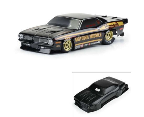 LEMPRO355018-1/10 1972 Plymouth Barracuda Motown M issile Black