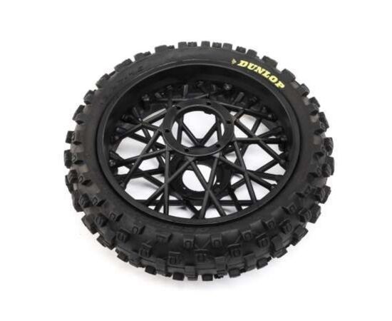 LEMLOS46005-Dunlop MX53 Rear Tire Mounted, Black: PM-MX