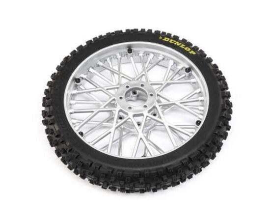 LEMLOS46006-Dunlop MX53 Front Tire Mounted, Chrom e: PM-MX