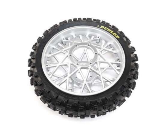 LEMLOS46007-Dunlop MX53 Rear Tire Mounted, Chrome : PM-MX