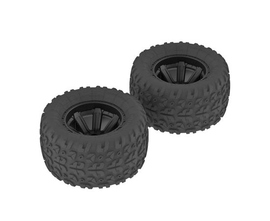 LEMARAC9611-AR550014 Copperhead MT Tire/Wheel Glu ed Black (2)