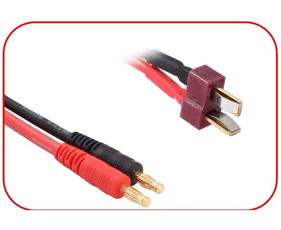 AB3040073-Charging Cable 4mm Bullet Plug - T-Plug 300mm