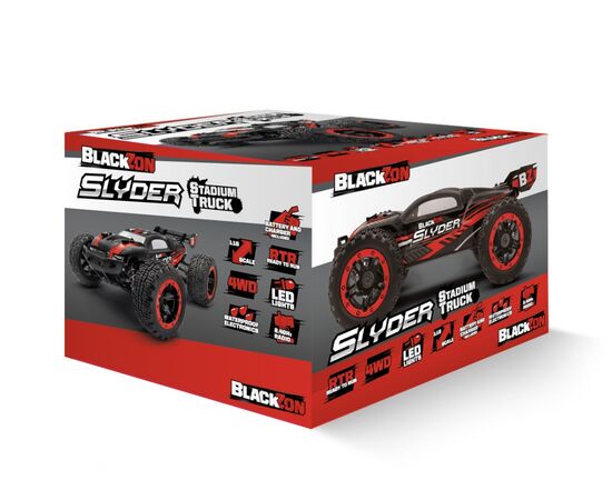 BL540096-Slyder ST 1/16 4WD Electric Stadium Truck - Red