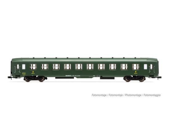 ARW02.HN4384-SNCF Liegewagen AO couchette B10c10 gr&#252;n Ep. III