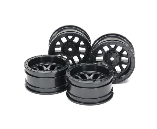 ARW10.51686-CC-02 12 Spoke Wheels (4)&nbsp; black +6 Offset