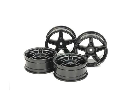ARW10.54853-Med. Nar.5-Spoke Wheels (24mm,+2) 4 pcs black
