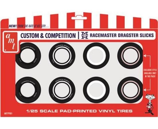 ARW11.AMTPP001-M&amp;H Drag Slick Tire Pack (8 tires, 4 styles)