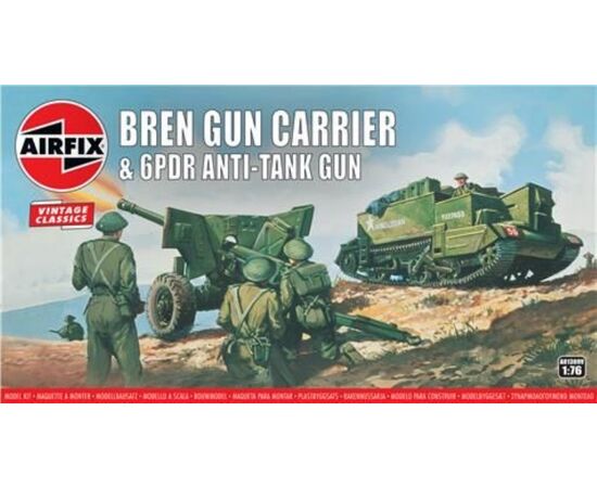 ARW21.A01309V-Bren Gun Carrier &amp; 6PDR Anti-Tank Gun