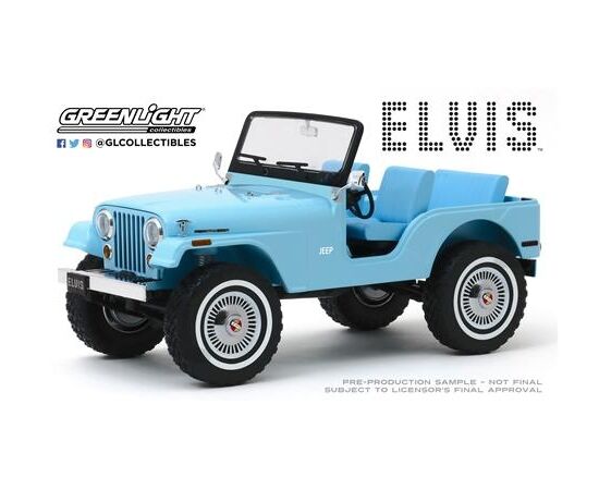 ARW47.19061-Jeep CJ-5, Sierra Blue - Elvis Presley (1935-77) Artisan collection