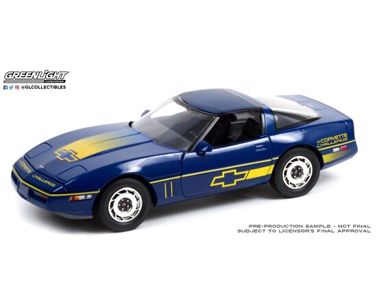 ARW47.13597-1988 Chevrolet Corvette C4 blue, yellow Corvette Challenge Race Car