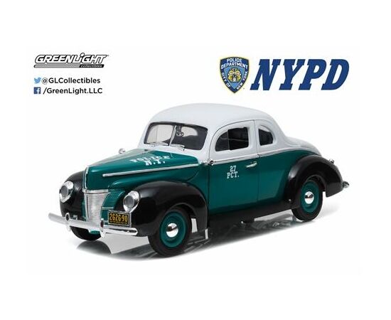 ARW47.12972-1940 Ford Deluxe Coupe NYPD LIMITED EDITION