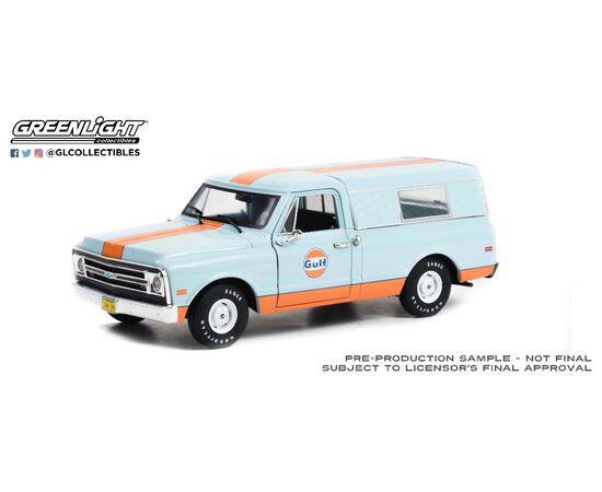 ARW47.85062-1968 Chevrolet C-10 w/CamperShell Running on Empty Gulf Oil - Limited Edition