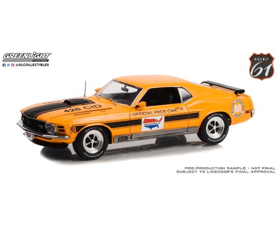 ARW47.HWY18035-1970 Mord Mustang Mach 1 Highway 61 Michigan International Speedway Official Pace Car