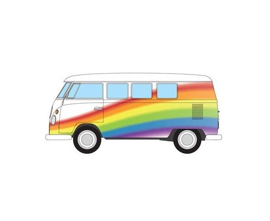 ARW54.CC02739-Volkswagen Campervan - Peace Love and Rainbows