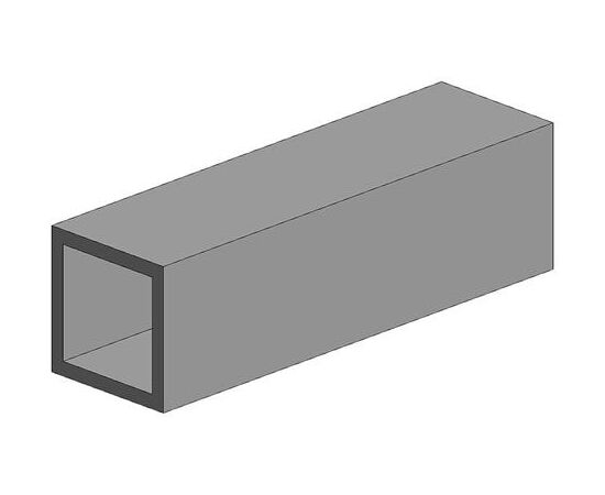 ARW79.254-35cm Vierkant, hohl, opak P-Styren 6.3mm&nbsp; (2 stk) Refill No56