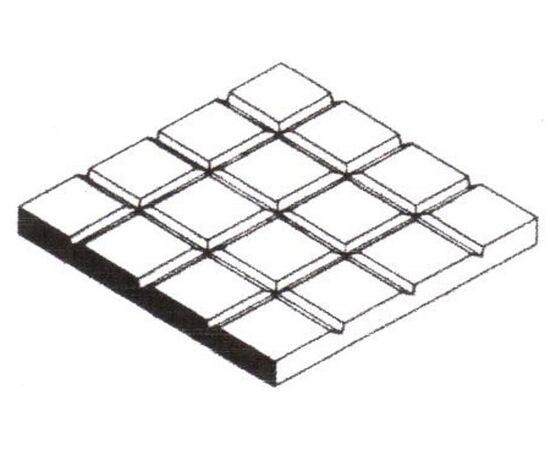 ARW79.4514-(1.0mm) Platte, weiss (15x30cm) Bordstein 0.28mm Refill No53