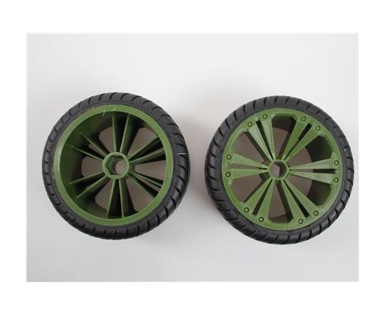 ARW90.47027-Set 2x Front Wheel for Buggy, green