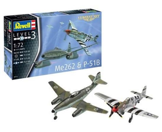 ARW90.63711-Model Set Combat Set Me262 &amp; P-51B
