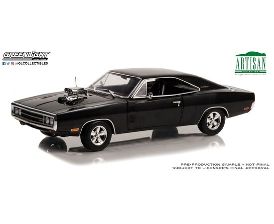 ARW47.19122-1970 Dodge Charger with Blown Engine - Black Artisan collection