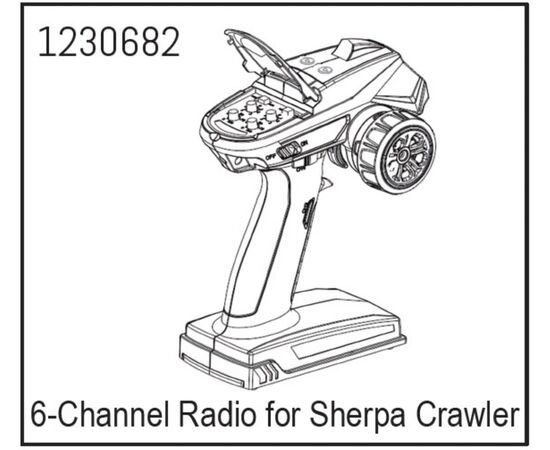 AB1230682-6-Channel Radio for Sherpa Crawler