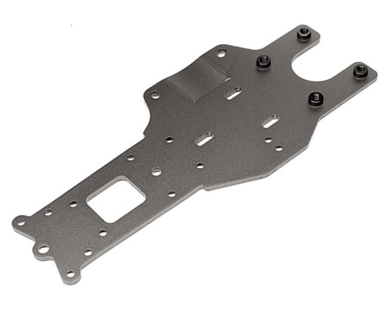 HPI102169-REAR CHASSIS PLATE (GUNMETAL)