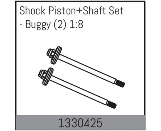 AB1330425-Shock Piston+Shaft Set - Buggy (2) 1:8