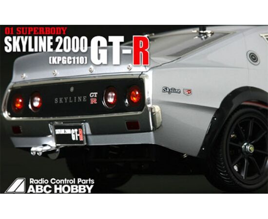 3-66088-ABC Hobby NISSAN Skyline 2000 GT-R KPGC110 190mm Body Set for 1/10 RC Touring Drift