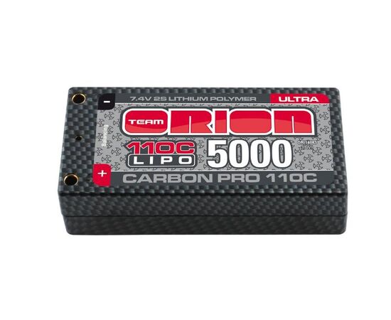 ORI14083-Carbon Pro Ultra LiPo 5000 110C 7,4V 25mm Shorty Pack Tubes