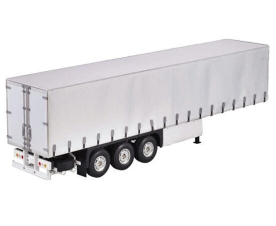 4-HH-140422B-1/14 40 Foot 3 Axles Container Trailer Kit with Colored Curtain-Sided, Tamiya compatible