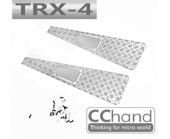3-D-C004-Fender Diamond Plates Silver for Traxxas TRX-4, RC4WD D110